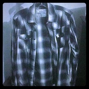 Blue White button up